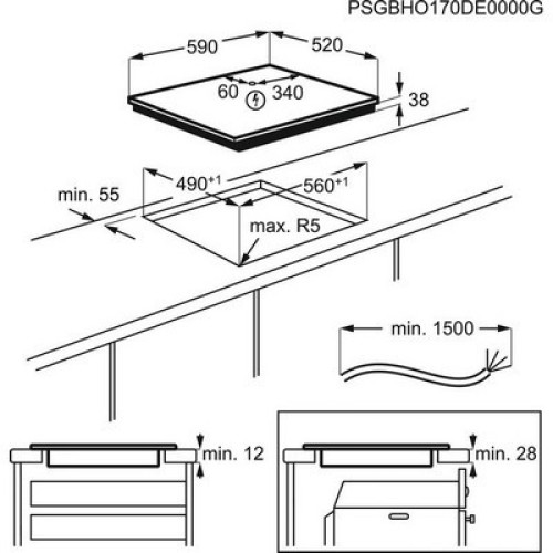 ΕΣΤΙΑ ΕΝΤΟΙΧ.ΑΥΤ.ΚΕΡΑΜ ZANUSSI ZHRN641K 4ΕΣΤΙΩΝ (ΑΦΗΣ)